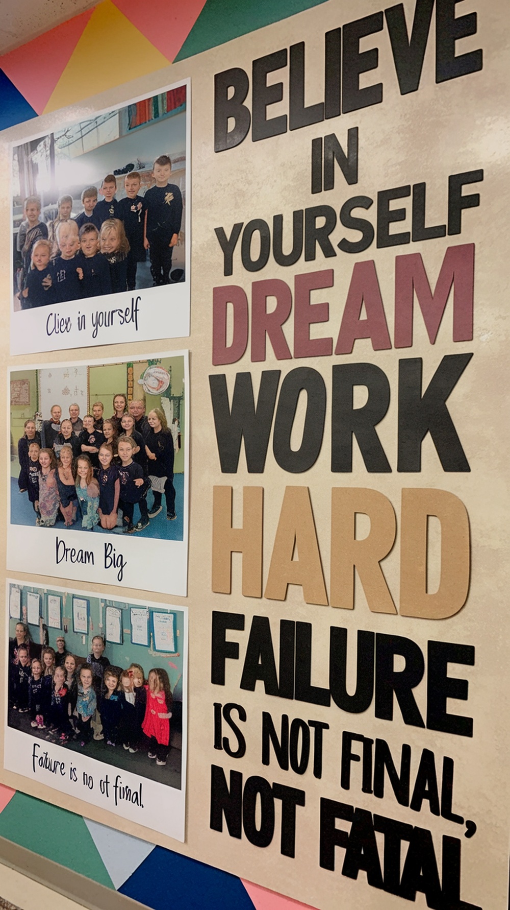Customized calendar featuring inspirational quotes and student photos, perfect for teacher appreciation.